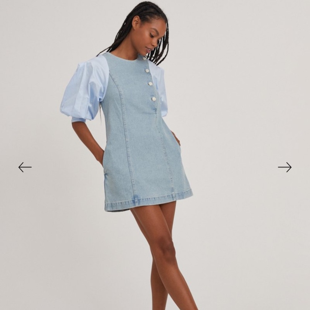 Something Navy Arielle Dress in denim